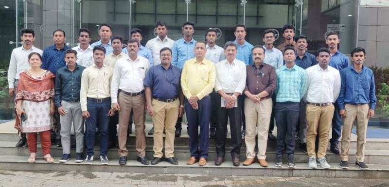 Selected trainees and Officials from L& T , Chennai.